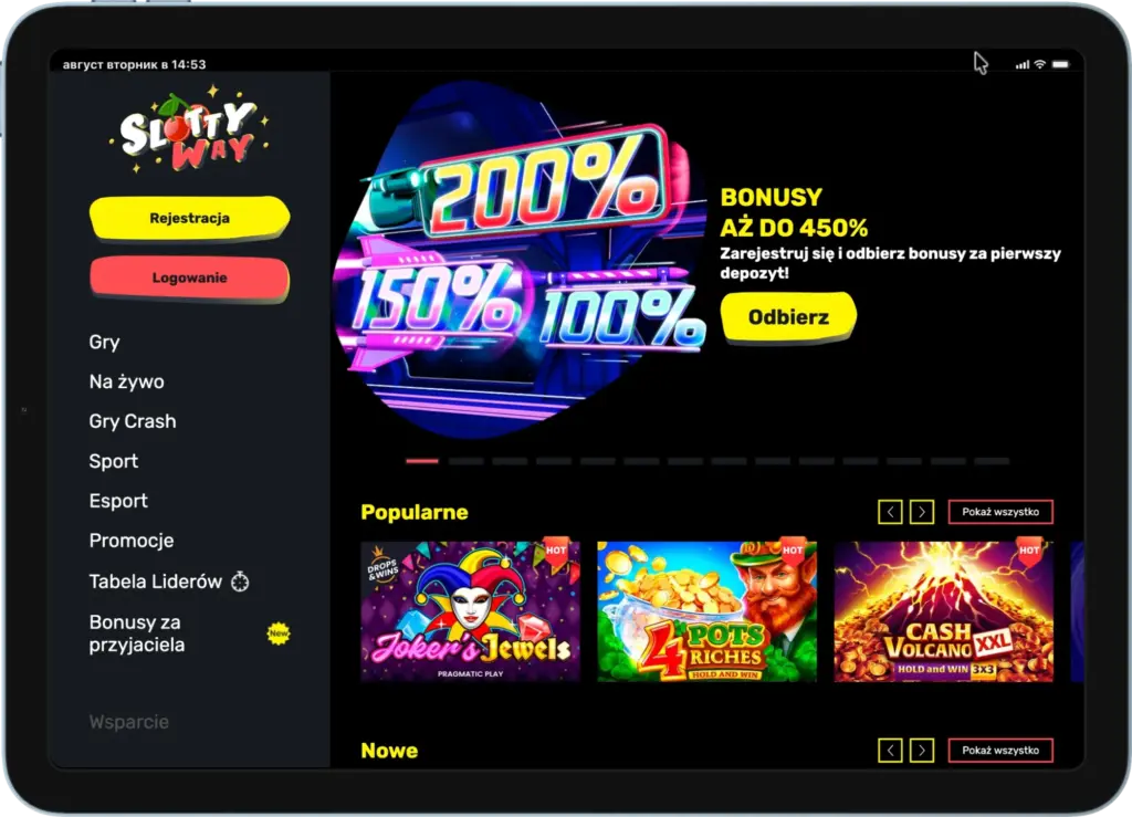 Slottyway Casino IPad