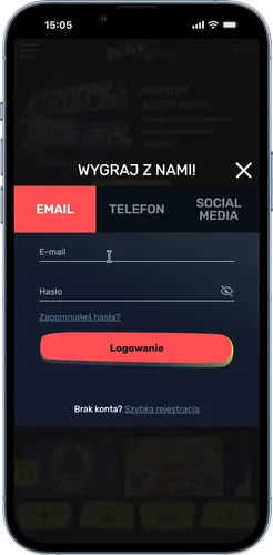 Zaloguj się w aplikacji Slottyway
